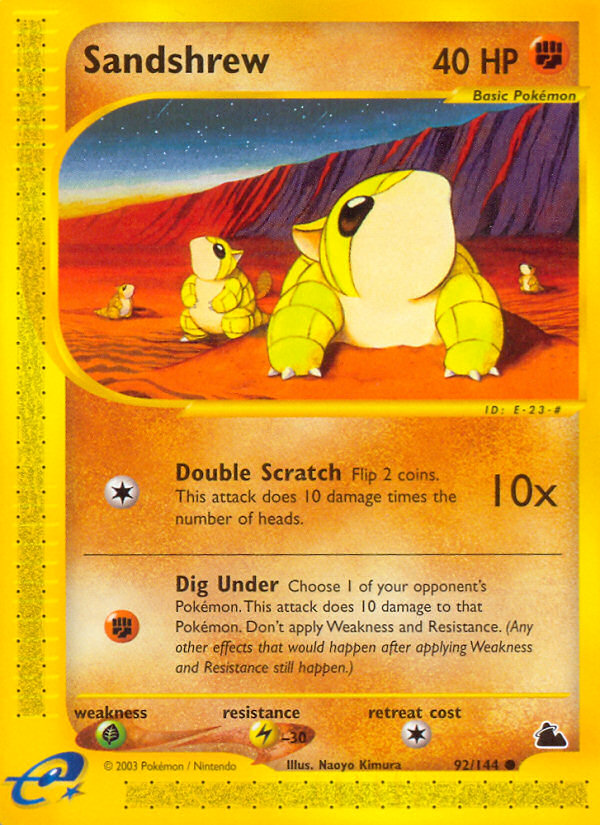 Sandshrew (92/144) [Skyridge] | Enigma On Main