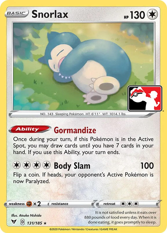 Snorlax (131/185) [Prize Pack Series One] | Enigma On Main