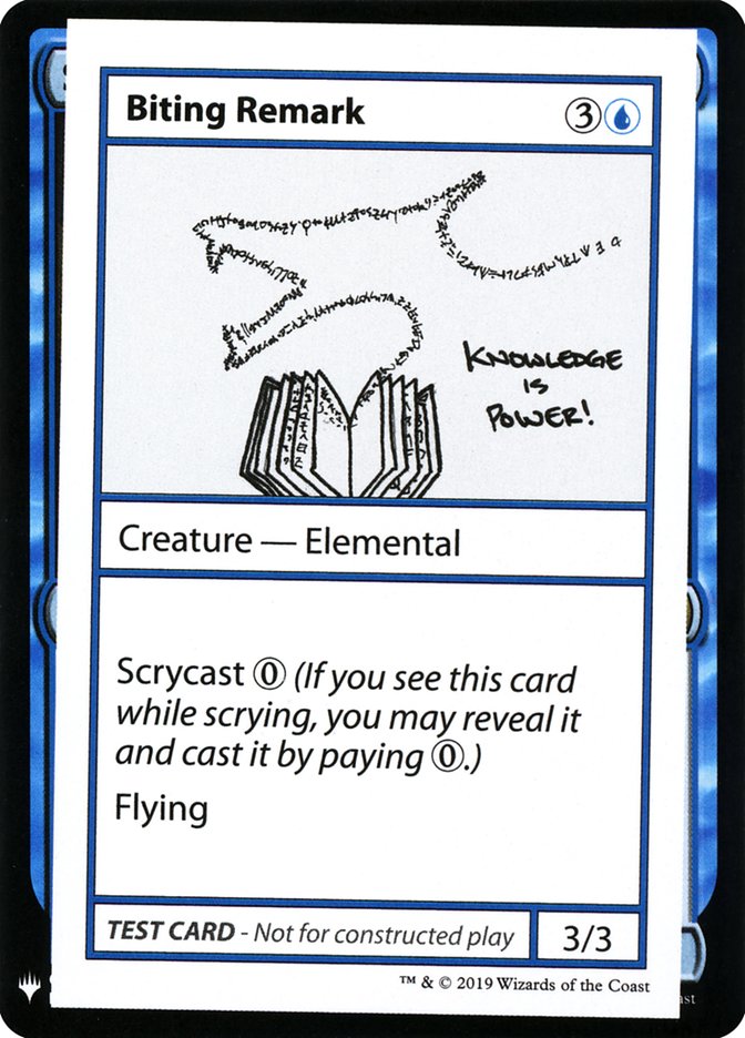 Biting Remark [Mystery Booster Playtest Cards] | Enigma On Main
