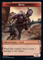 Treasure // Devil Double-sided Token [Commander Legends: Battle for Baldur's Gate Tokens] | Enigma On Main