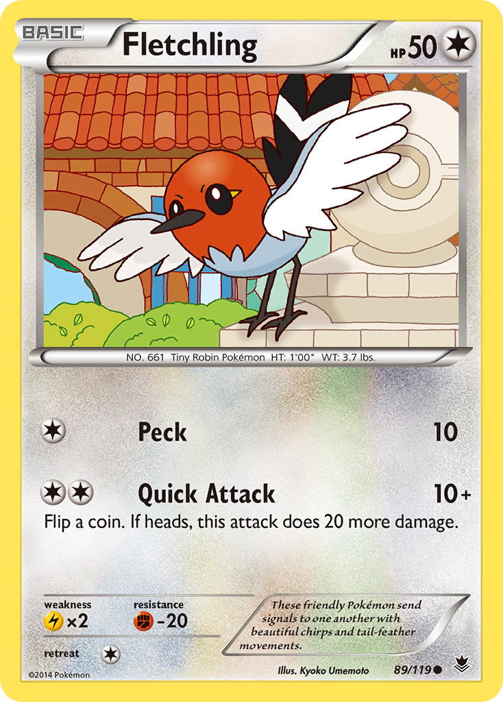 Fletchling (89/119) [XY: Phantom Forces] | Enigma On Main