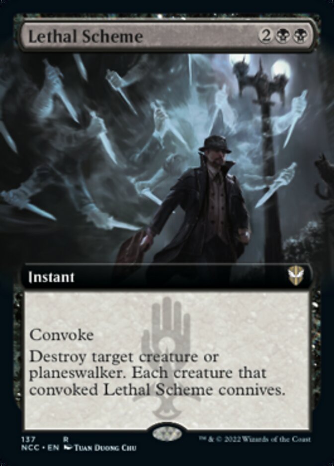 Lethal Scheme (Extended Art) [Streets of New Capenna Commander] | Enigma On Main