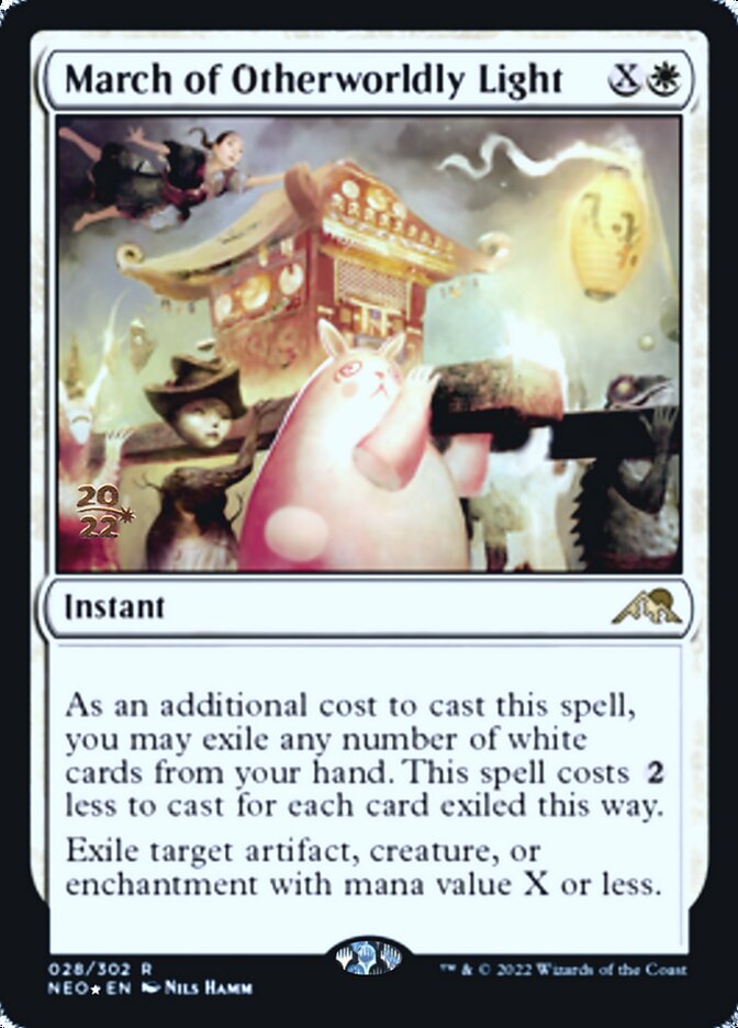 March of Otherworldly Light [Kamigawa: Neon Dynasty Prerelease Promos] | Enigma On Main