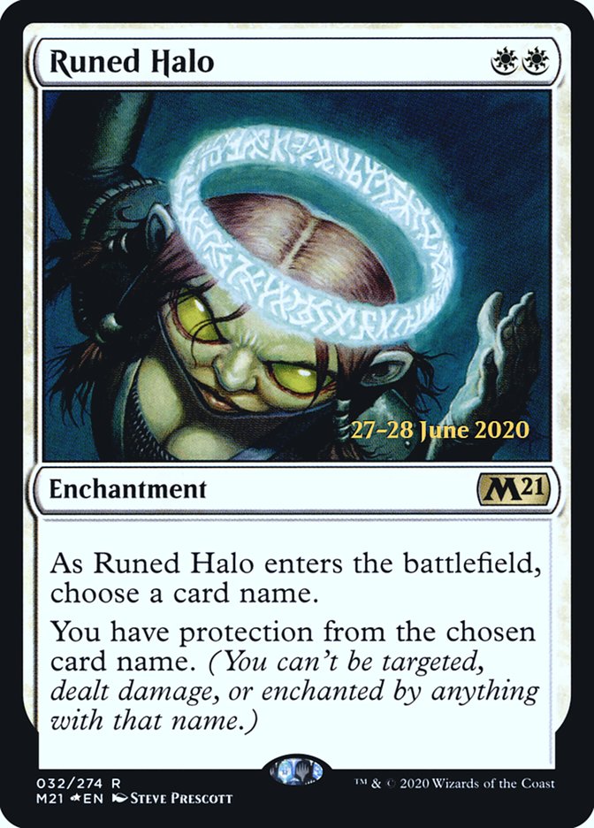 Runed Halo  [Core Set 2021 Prerelease Promos] | Enigma On Main