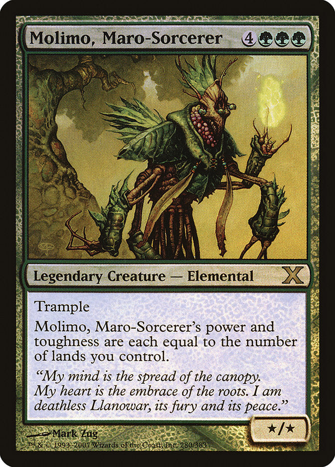 Molimo, Maro-Sorcerer (Premium Foil) [Tenth Edition] | Enigma On Main