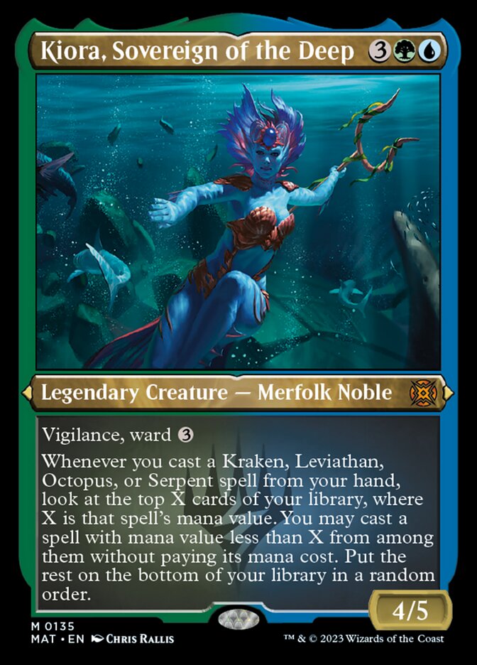 Kiora, Sovereign of the Deep (Foil Etched) [March of the Machine: The Aftermath] | Enigma On Main