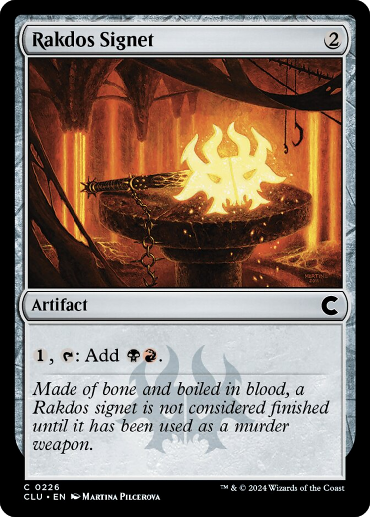 Rakdos Signet [Ravnica: Clue Edition] | Enigma On Main