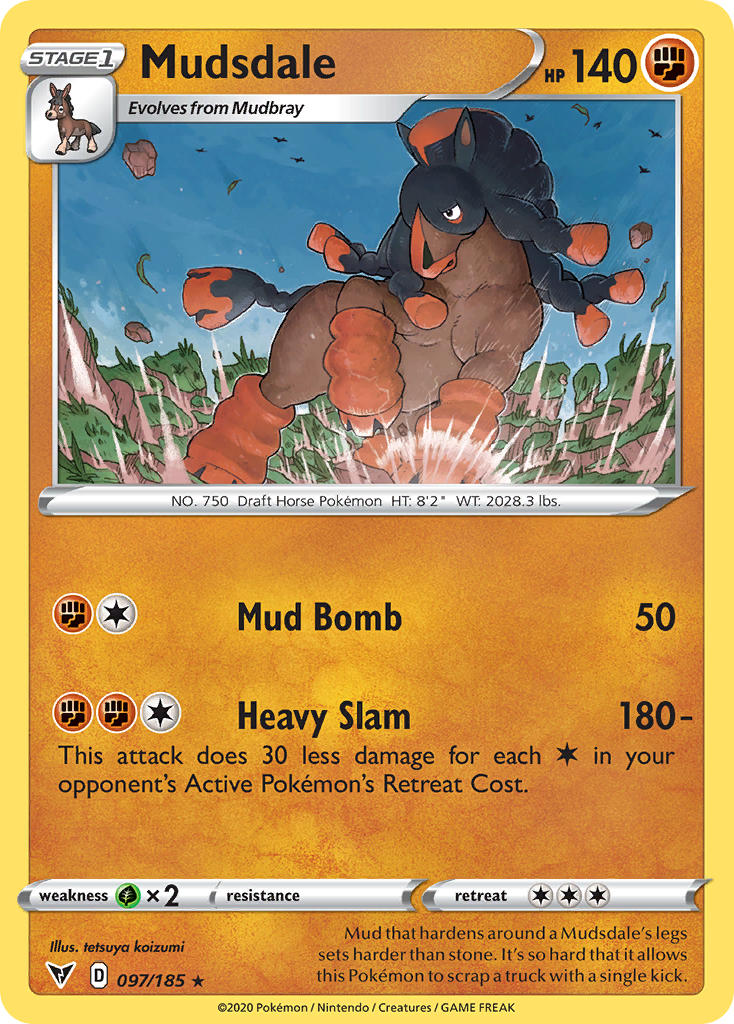 Mudsdale (097/185) [Sword & Shield: Vivid Voltage] | Enigma On Main