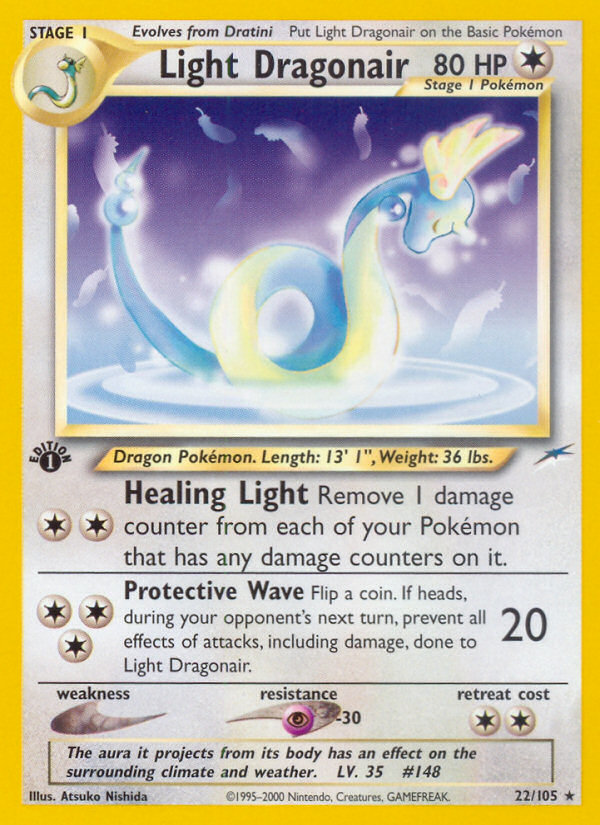 Light Dragonair (22/105) [Neo Destiny 1st Edition] | Enigma On Main