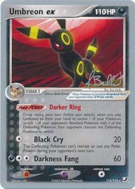 Umbreon ex (112/115) (Eeveelutions - Jimmy Ballard) [World Championships 2006] | Enigma On Main