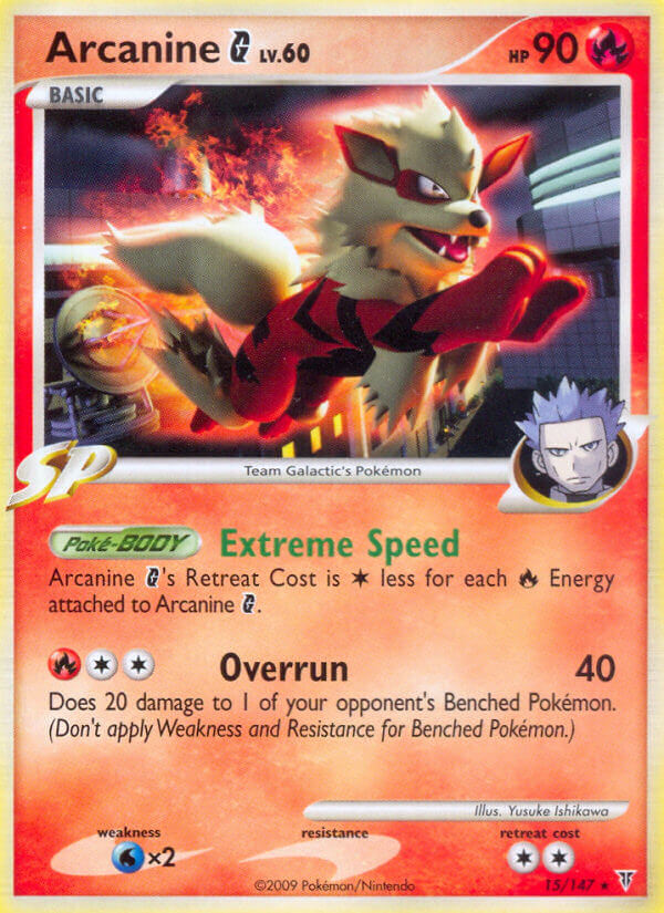 Arcanine G (15/147) (Theme Deck Exclusive) [Platinum: Supreme Victors] | Enigma On Main