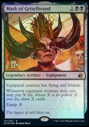 Mask of Griselbrand [Innistrad: Midnight Hunt Prerelease Promos] | Enigma On Main