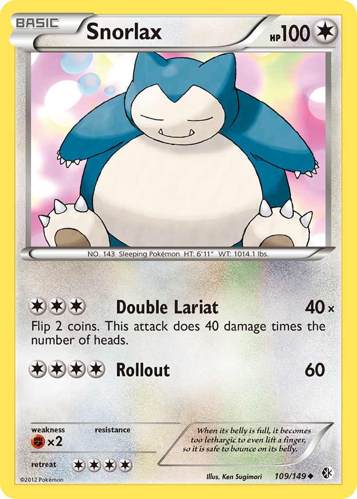 Snorlax (109/149) [Black & White: Boundaries Crossed] | Enigma On Main