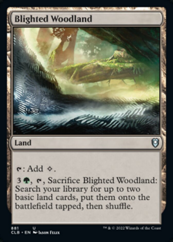 Blighted Woodland [Commander Legends: Battle for Baldur's Gate] | Enigma On Main