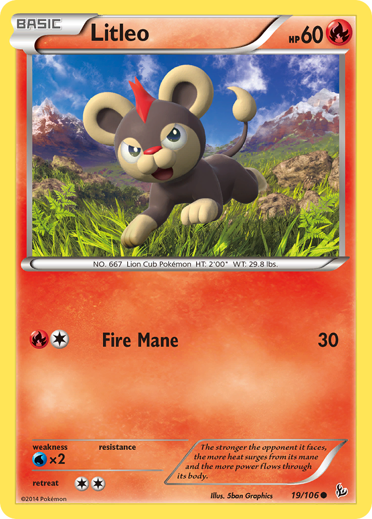 Litleo (19/106) [XY: Flashfire] | Enigma On Main