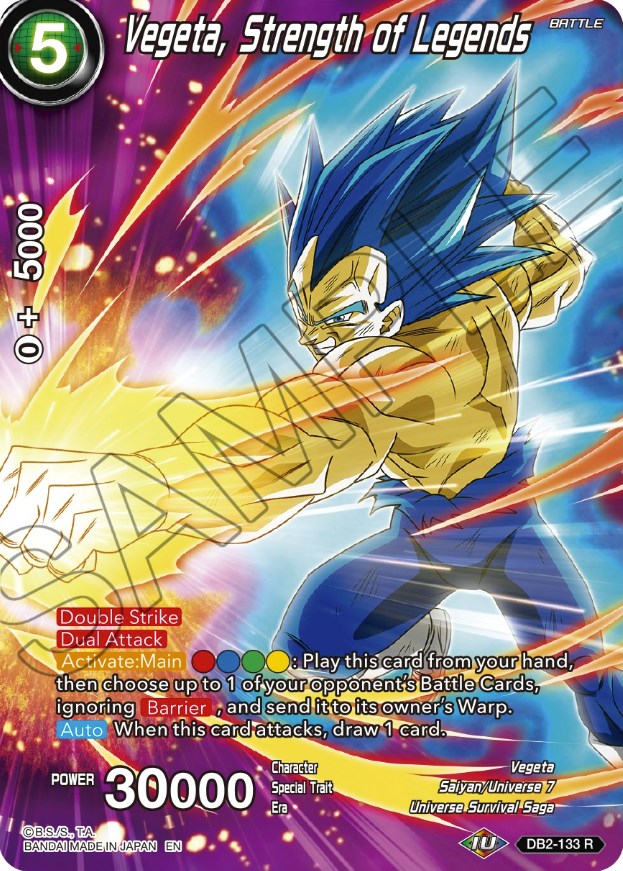 Vegeta, Strength of Legends (DB2-133) [Theme Selection: History of Vegeta] | Enigma On Main