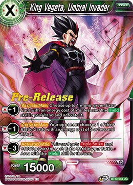 King Vegeta, Umbral Invader (BT13-064) [Supreme Rivalry Prerelease Promos] | Enigma On Main