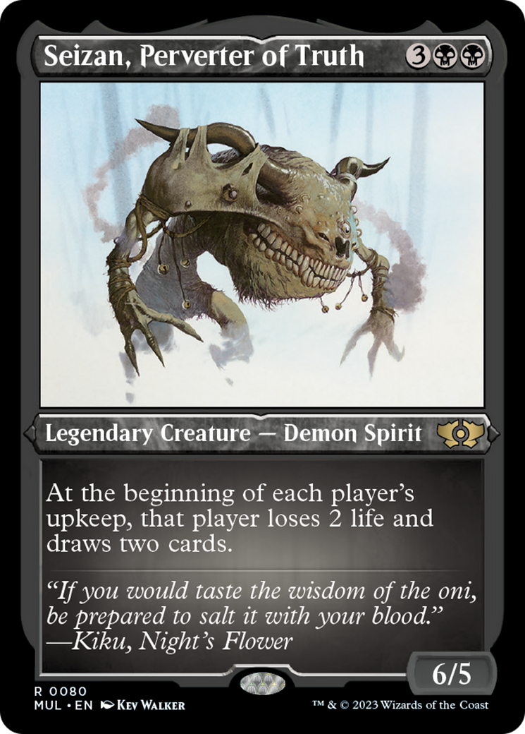 Seizan, Perverter of Truth (Foil Etched) [Multiverse Legends] | Enigma On Main