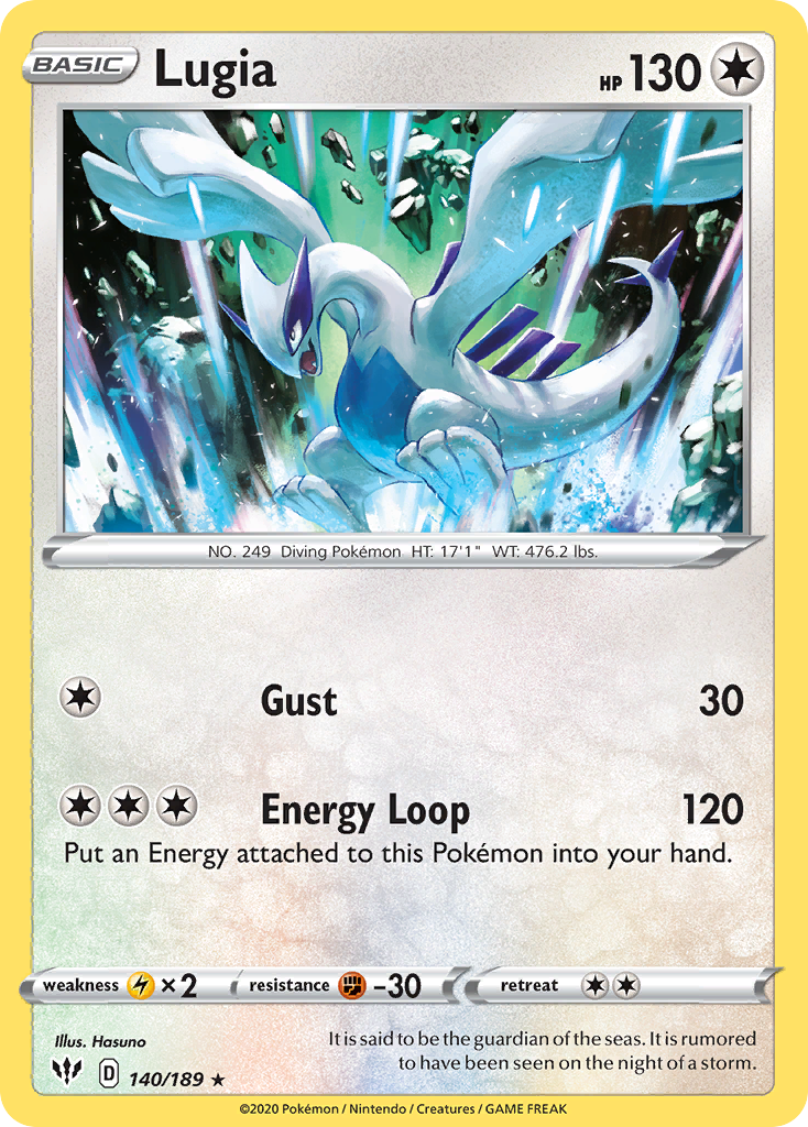 Lugia (140/189) [Sword & Shield: Darkness Ablaze] | Enigma On Main