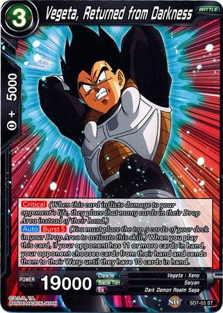 Vegeta, Returned from Darkness (Starter Deck - Shenron's Advent) (SD7-03) [Miraculous Revival] | Enigma On Main