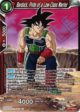 Bardock, Pride of a Low-Class Warrior (Rare) [BT13-005	] | Enigma On Main