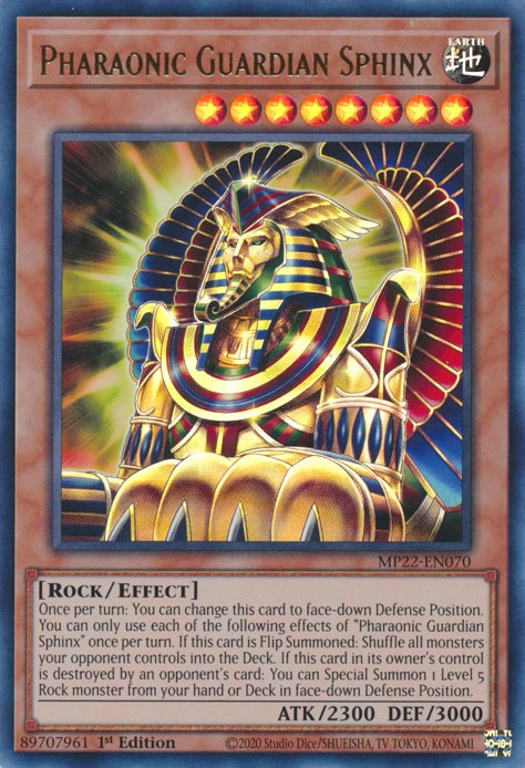 Pharaonic Guardian Sphinx [MP22-EN070] Ultra Rare | Enigma On Main