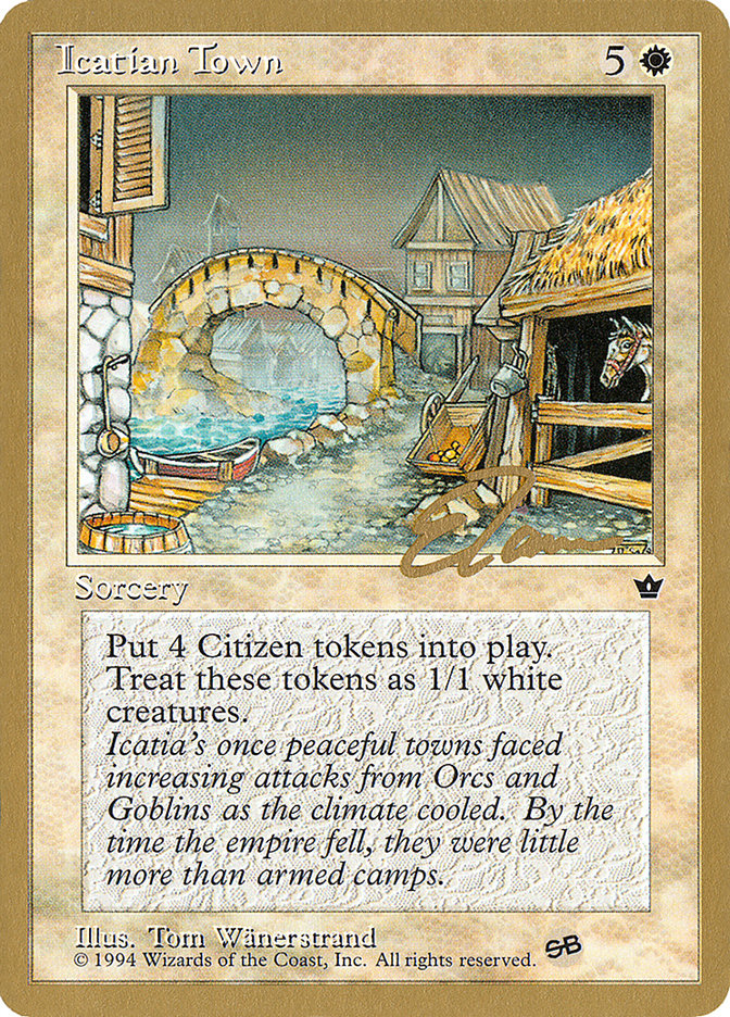 Icatian Town (Eric Tam) (SB) [Pro Tour Collector Set] | Enigma On Main