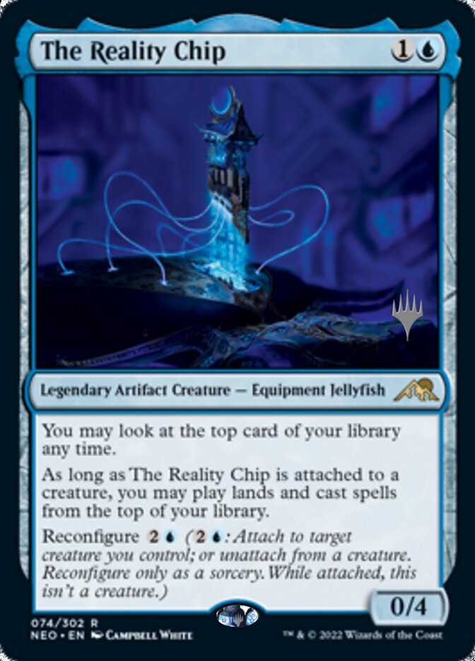 The Reality Chip (Promo Pack) [Kamigawa: Neon Dynasty Promos] | Enigma On Main