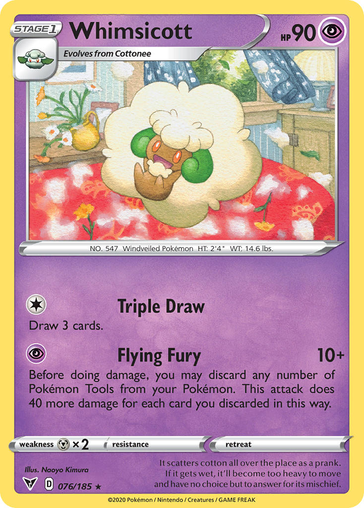 Whimsicott (076/185) [Sword & Shield: Vivid Voltage] | Enigma On Main