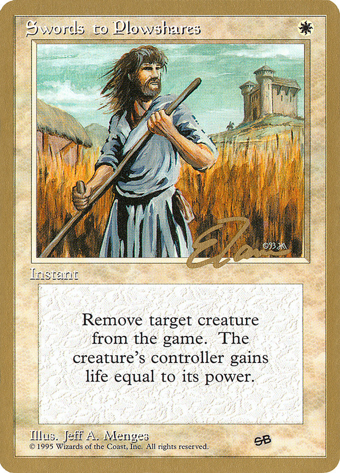 Swords to Plowshares (Eric Tam) (SB) [Pro Tour Collector Set] | Enigma On Main