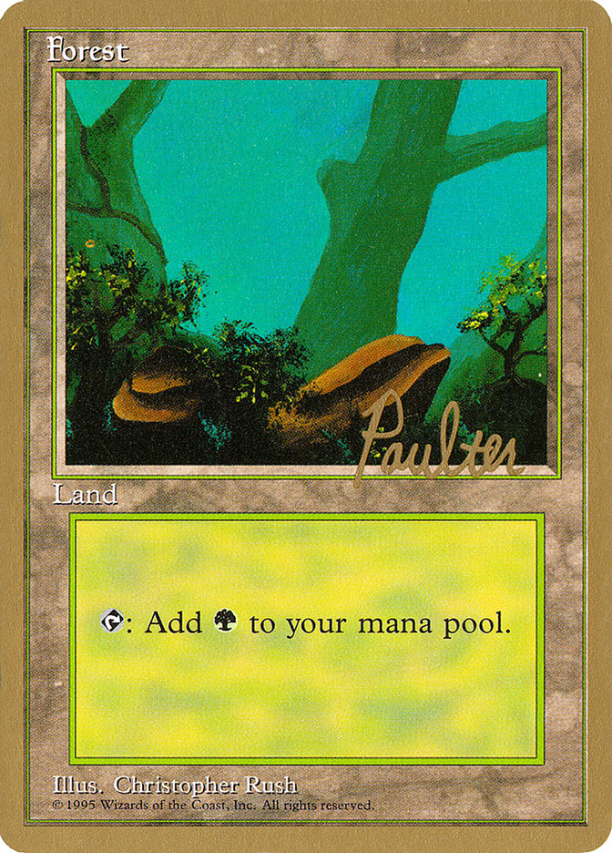 Forest (pp378) (Preston Poulter) [Pro Tour Collector Set] | Enigma On Main