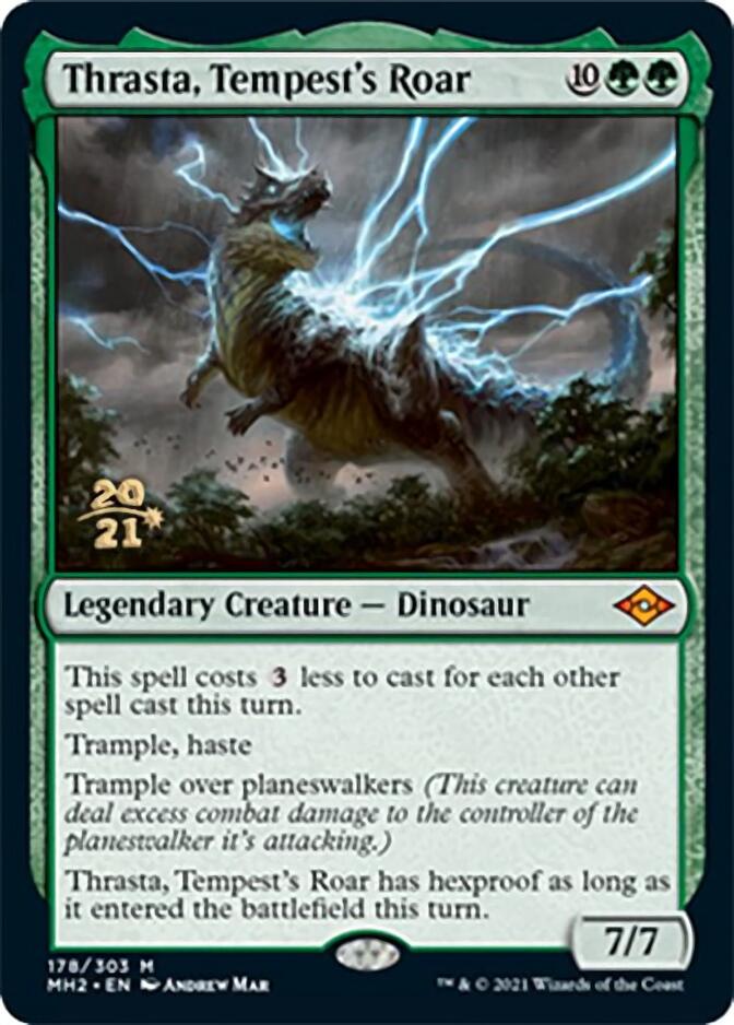 Thrasta, Tempest's Roar [Modern Horizons 2 Prerelease Promos] | Enigma On Main