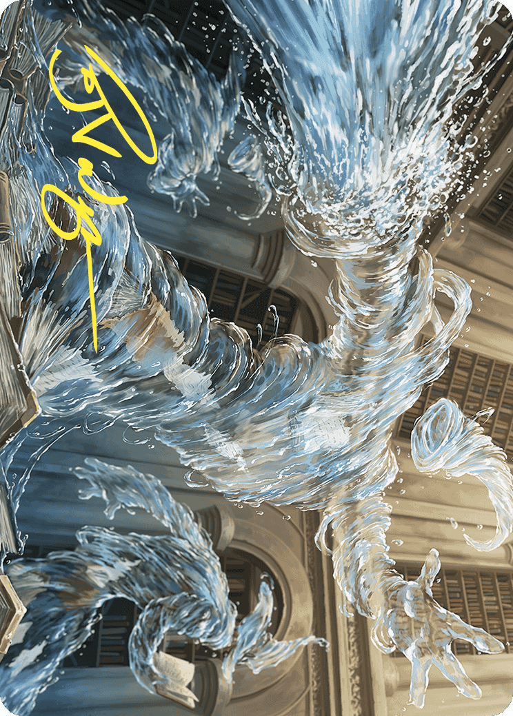 Splashy Spellcaster Art Card (Gold-Stamped Signature) [Wilds of Eldraine Art Series] | Enigma On Main