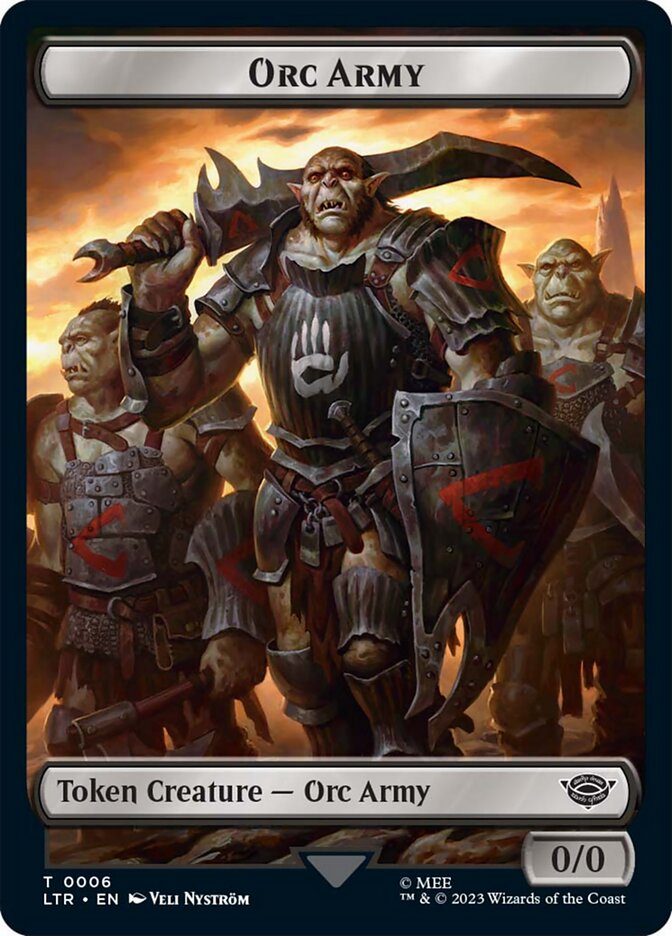 Orc Army Token (06) [The Lord of the Rings: Tales of Middle-Earth Tokens] | Enigma On Main