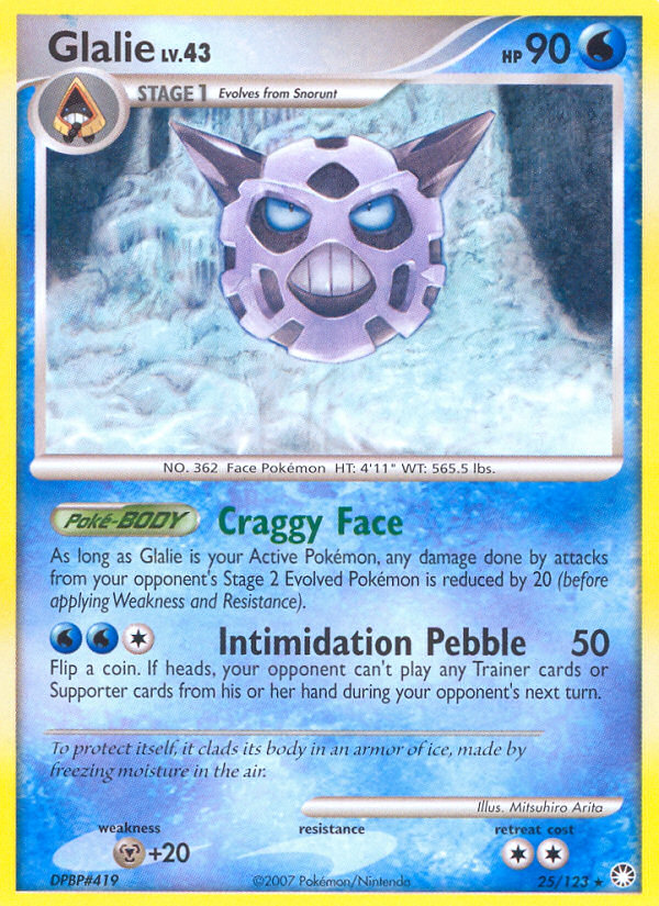 Glalie (25/123) [Diamond & Pearl: Mysterious Treasures] | Enigma On Main