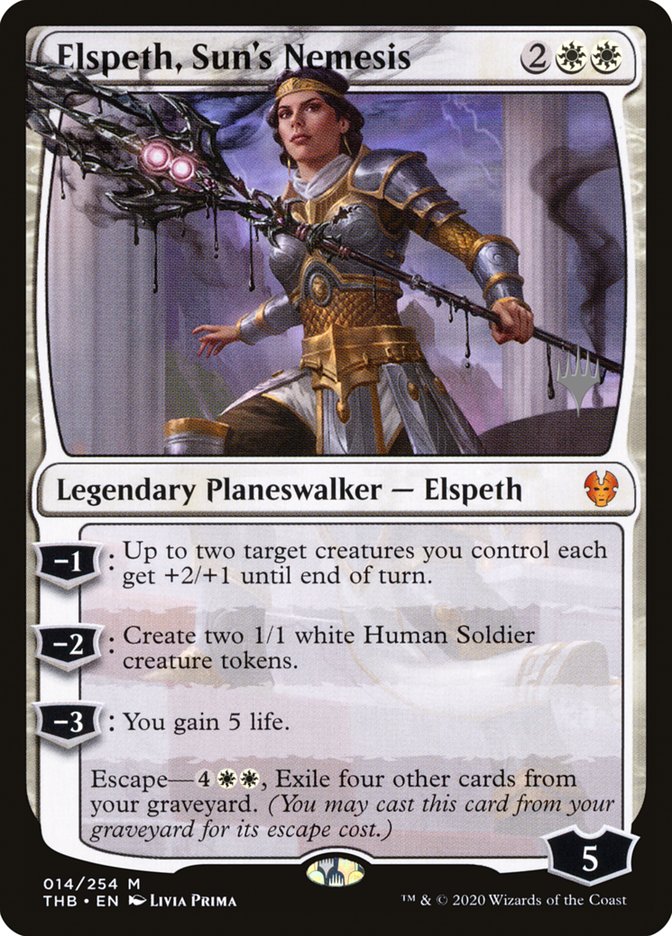 Elspeth, Sun's Nemesis (Promo Pack) [Theros Beyond Death Promos] | Enigma On Main