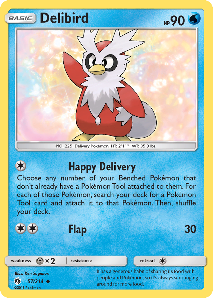 Delibird (57/214) [Sun & Moon: Lost Thunder] | Enigma On Main