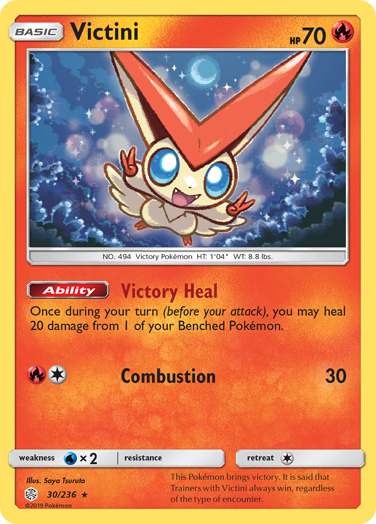 Victini (30/236) [Sun & Moon: Cosmic Eclipse] | Enigma On Main