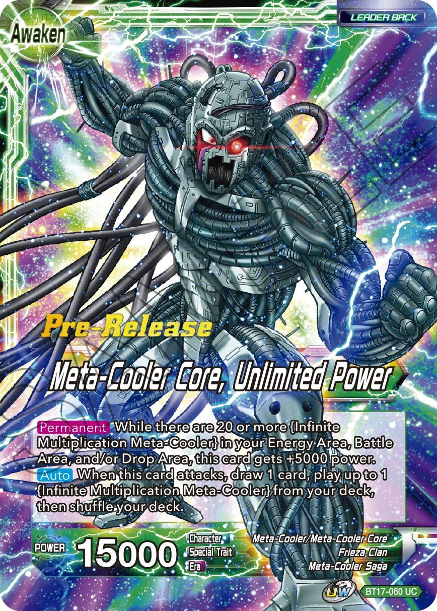 Meta-Cooler // Meta-Cooler Core, Unlimited Power (BT17-060) [Ultimate Squad Prerelease Promos] | Enigma On Main