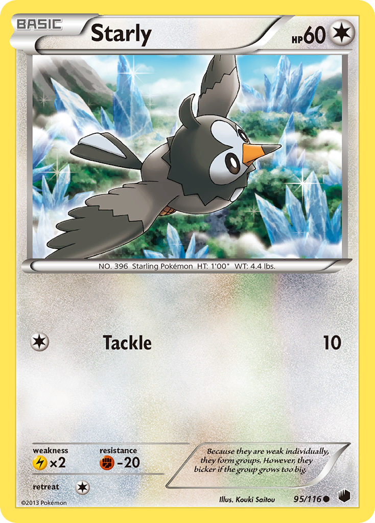 Starly (95/116) [Black & White: Plasma Freeze] | Enigma On Main