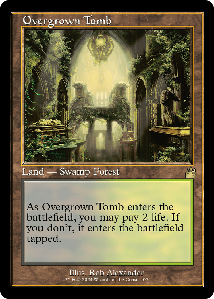 Overgrown Tomb (Retro) [Ravnica Remastered] | Enigma On Main