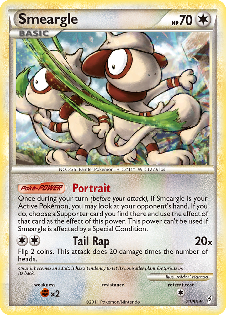 Smeargle (21/95) [HeartGold & SoulSilver: Call of Legends] | Enigma On Main