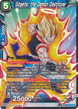 Gogeta, the Demon Destroyer (BT12-039) [Vicious Rejuvenation Prerelease Promos] | Enigma On Main