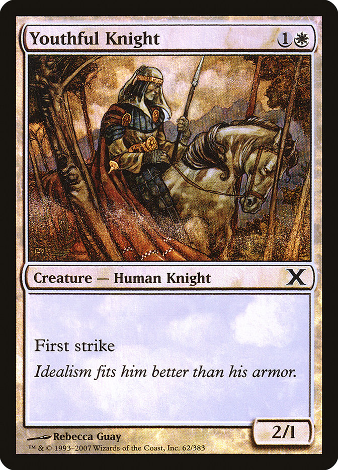 Youthful Knight (Premium Foil) [Tenth Edition] | Enigma On Main