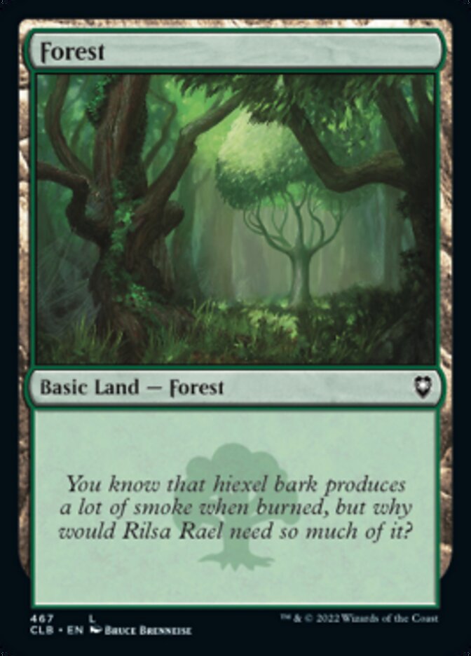 Forest (467) [Commander Legends: Battle for Baldur's Gate] | Enigma On Main