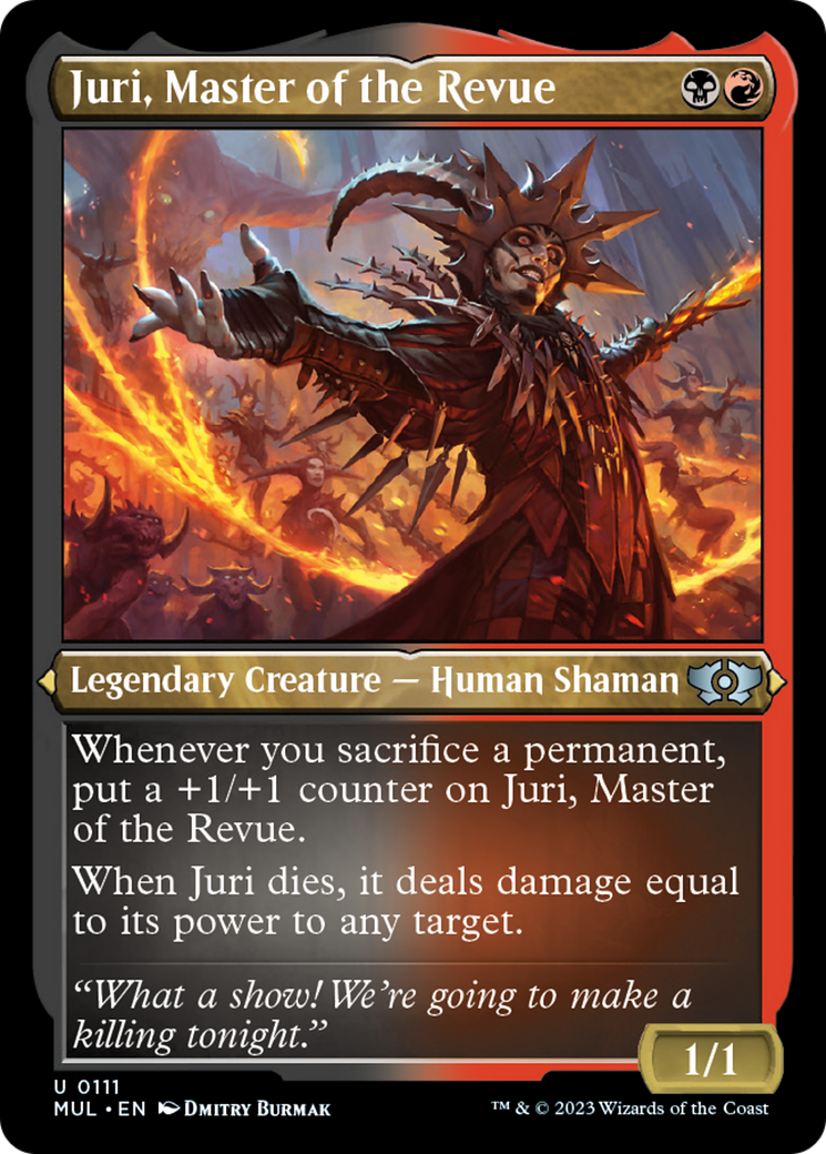 Juri, Master of the Revue (Foil Etched) [Multiverse Legends] | Enigma On Main