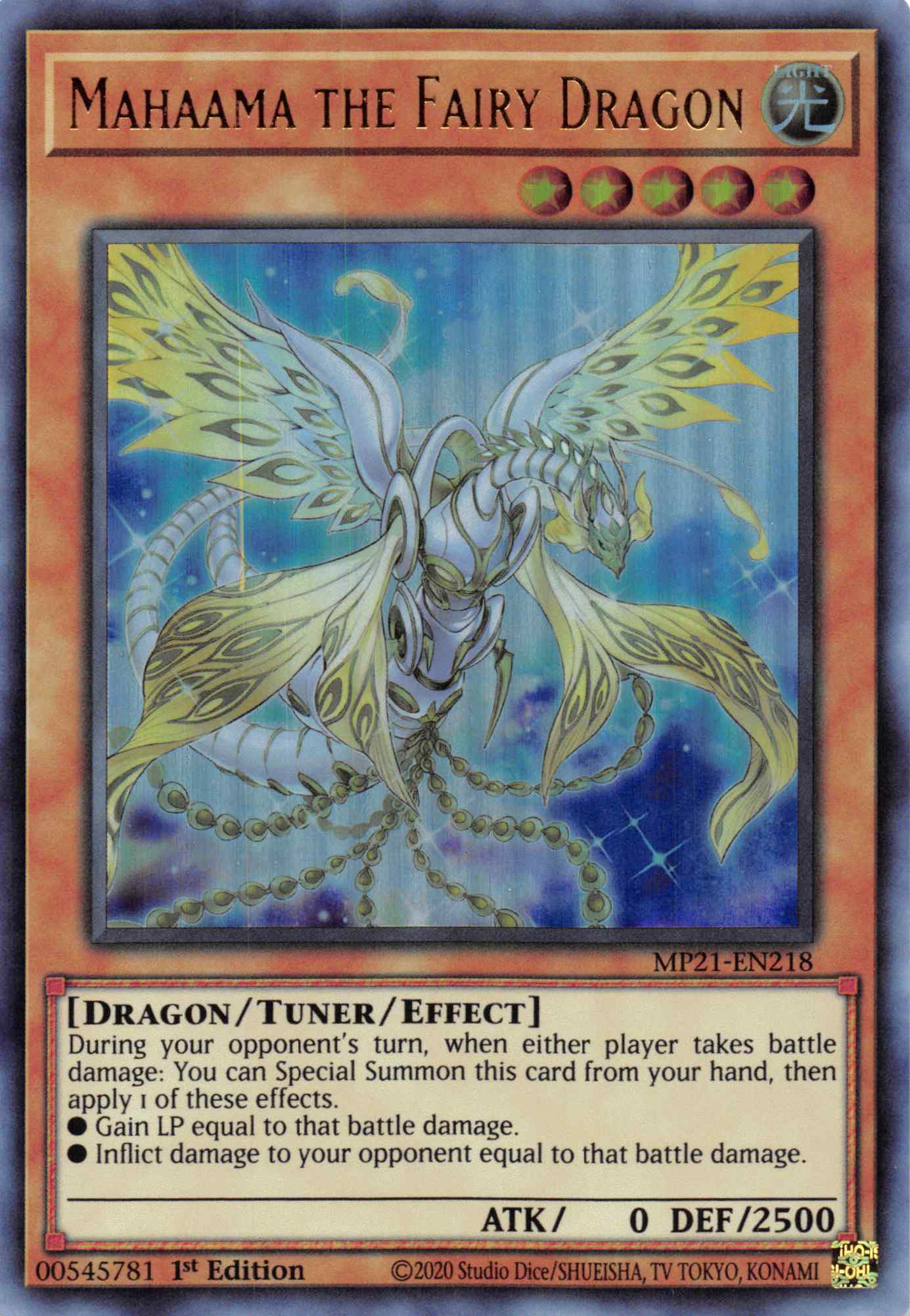 Mahaama the Fairy Dragon [MP21-EN218] Ultra Rare | Enigma On Main