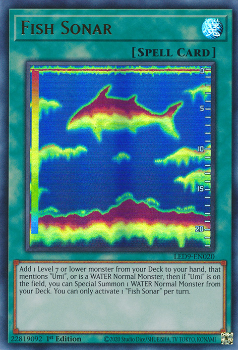 Fish Sonar [LED9-EN020] Ultra Rare | Enigma On Main