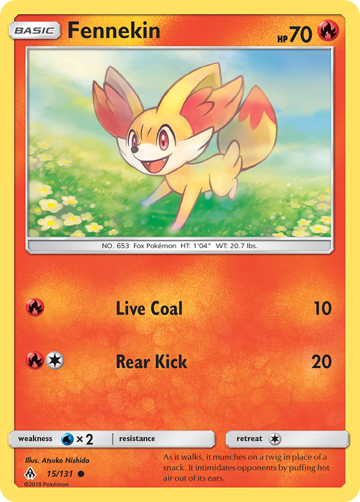 Fennekin (15/131) [Sun & Moon: Forbidden Light] | Enigma On Main