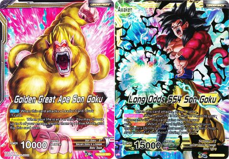 Golden Great Ape Son Goku // Long Odds SS4 Son Goku (Starter Deck - The Crimson Saiyan) [SD5-01] | Enigma On Main